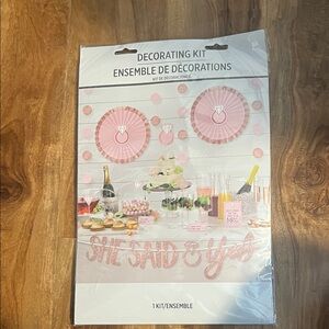Pink Bridal Shower Decorating Kit